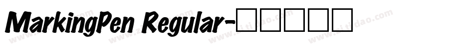 MarkingPen Regular字体转换